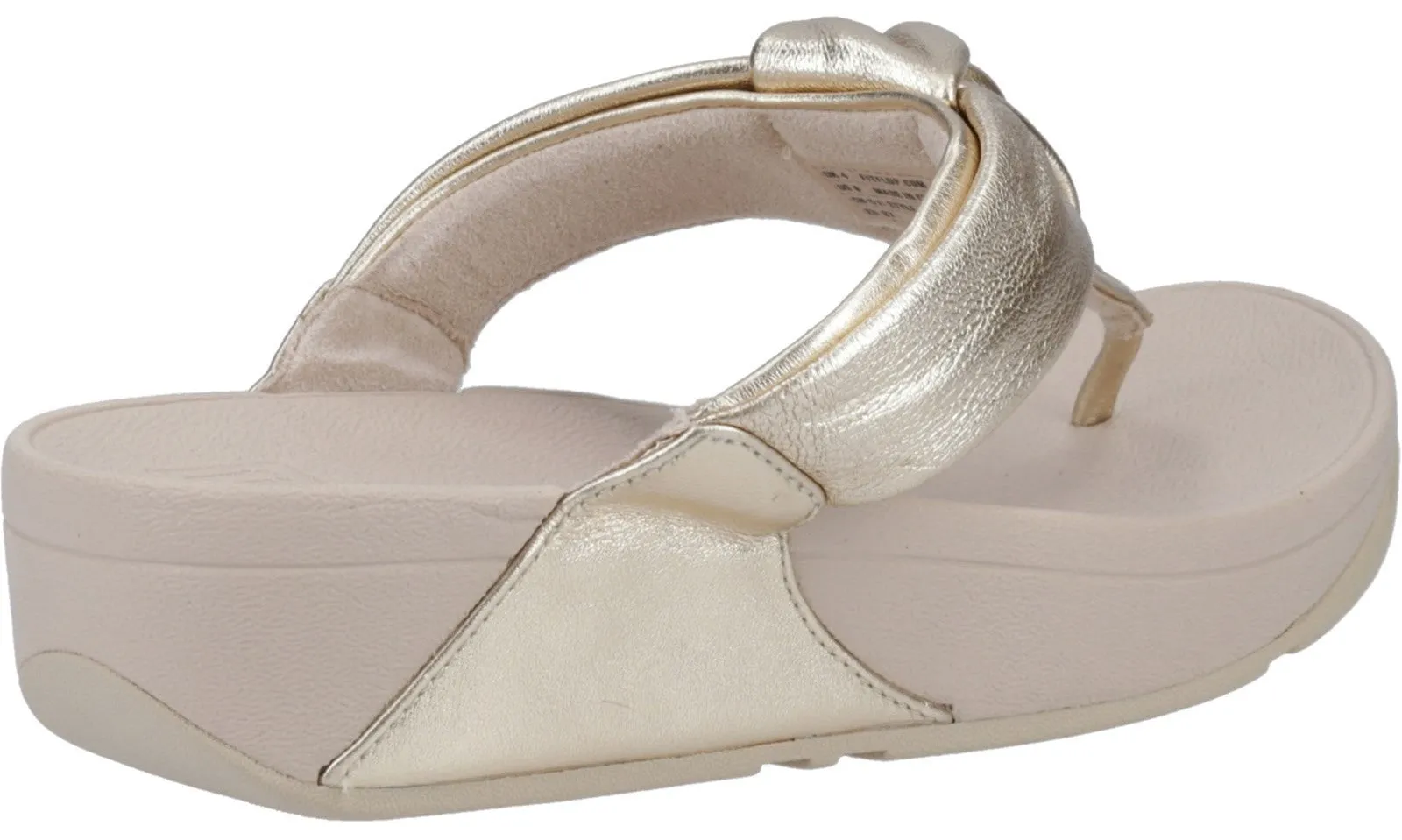 FitFlop Lulu Padded Knot Womens Leather Toe Post Sandal