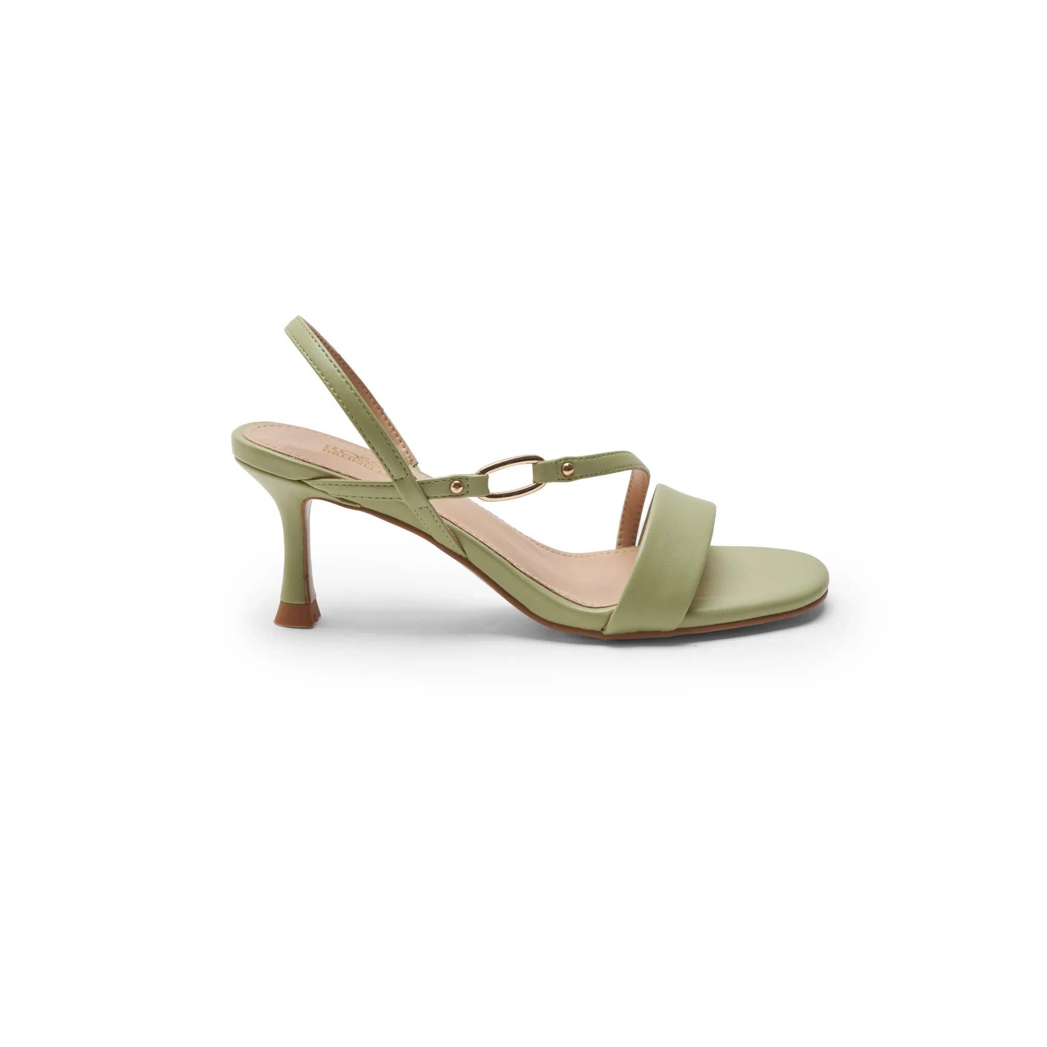 Green Pointed Toe Slingback Heels