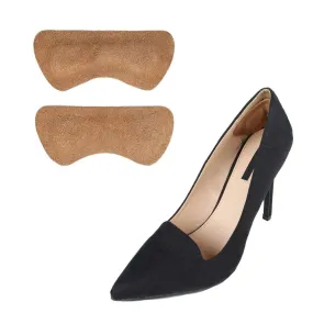 Heel Lovers Suede Leather Heel Grips, Brown - Single Pair