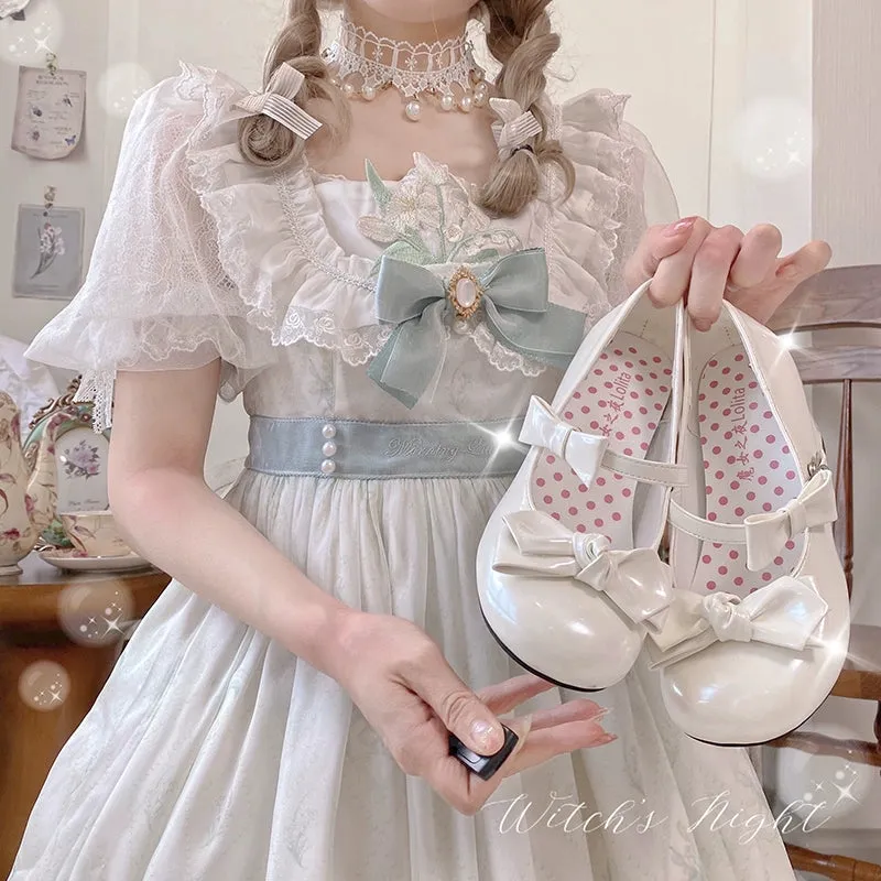 Instant Shipping! Double Bow Heels
