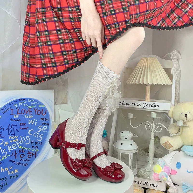 Instant Shipping! Double Bow Heels