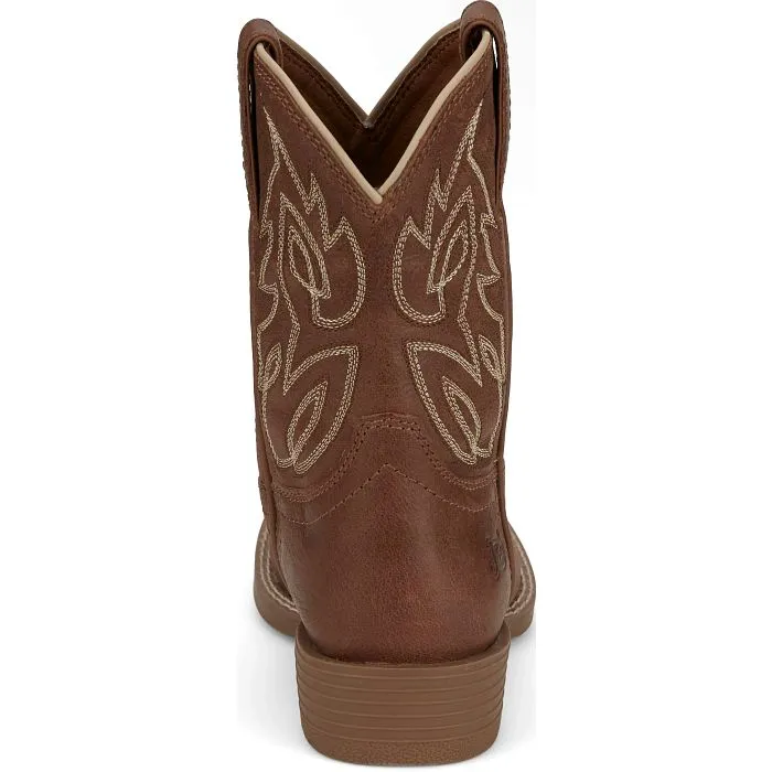 JUSTIN CANTER JUNIOR AMBER BROWN BOOT