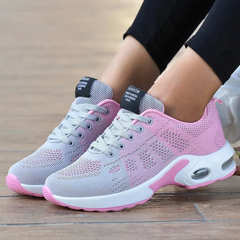 Lightweight Women’s Breathable Running Shoes | Non-Slip Air Cushion Sneakers for Training, Walking & Tennis - Perfect Gift for Her