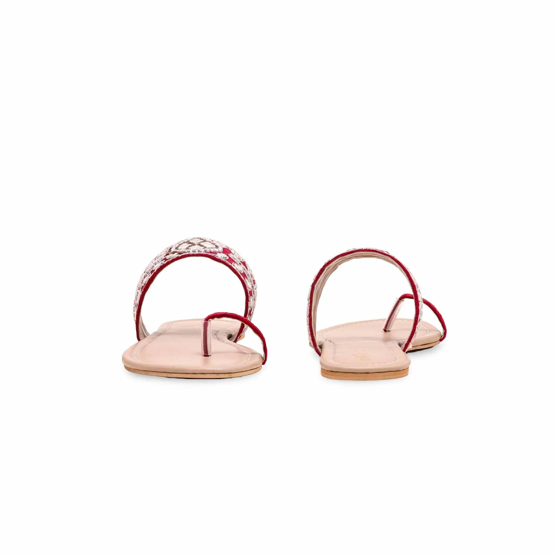 Maroon Ethnic Chappal EC0198