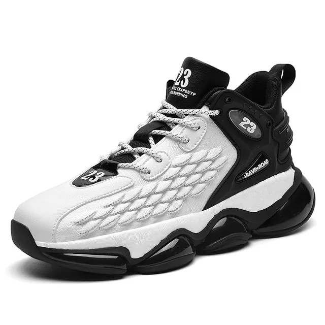 Men Basketball Shoes Mesh Breathable Cushioning Non-Slip