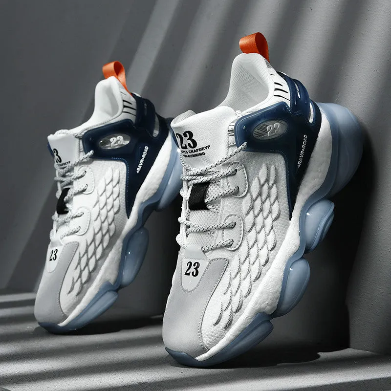Men Basketball Shoes Mesh Breathable Cushioning Non-Slip