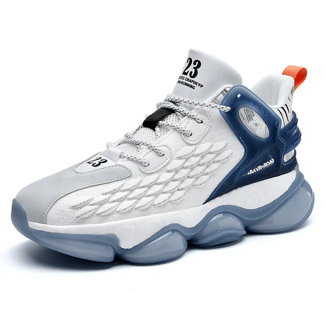 Men Basketball Shoes Mesh Breathable Cushioning Non-Slip