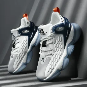Men Basketball Shoes Mesh Breathable Cushioning Non-Slip