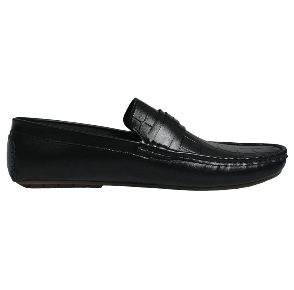 Men Premium Quality Faux Leather Shoe Black