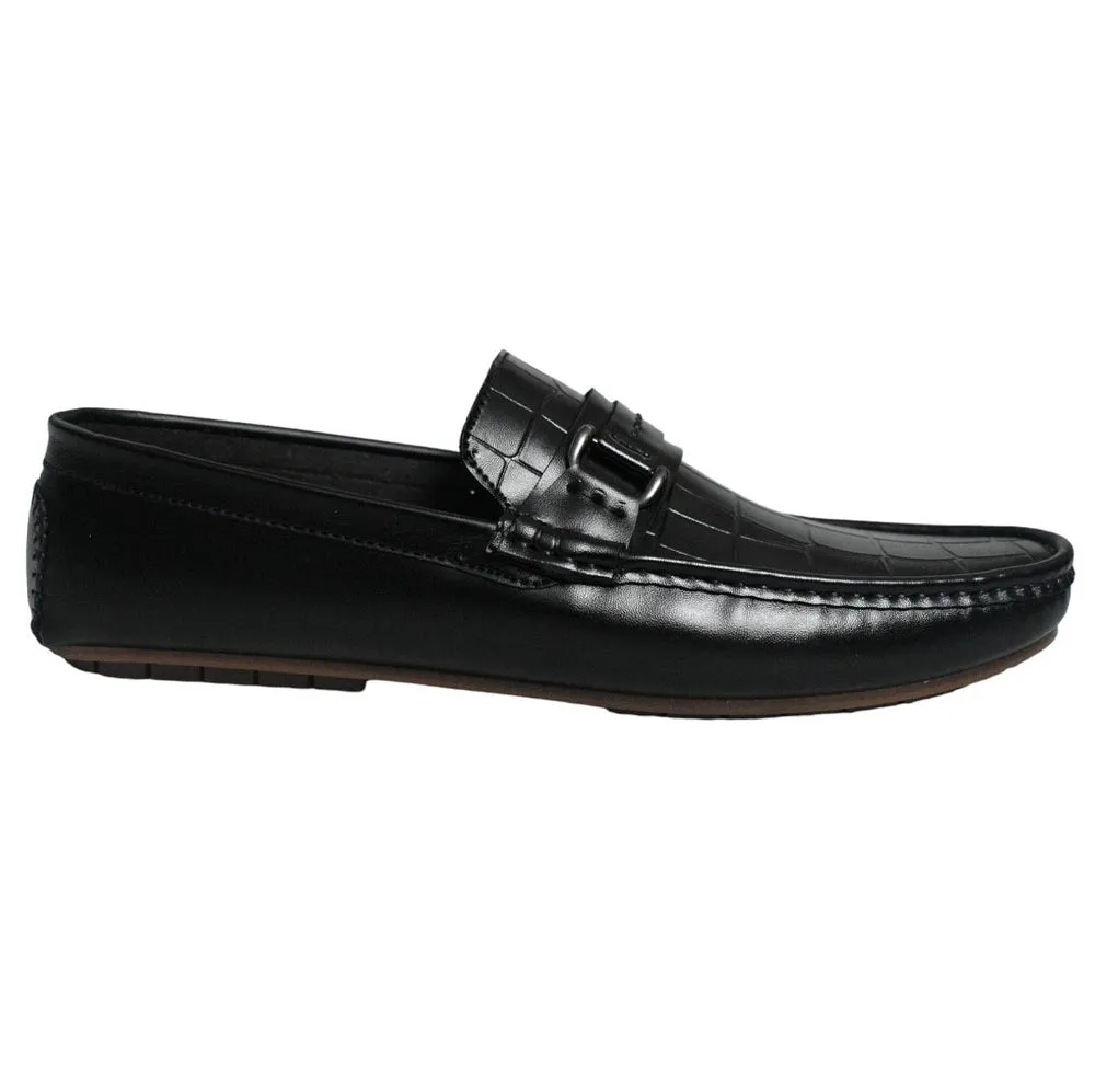 Men Premium Quality Faux Leather Shoe Black