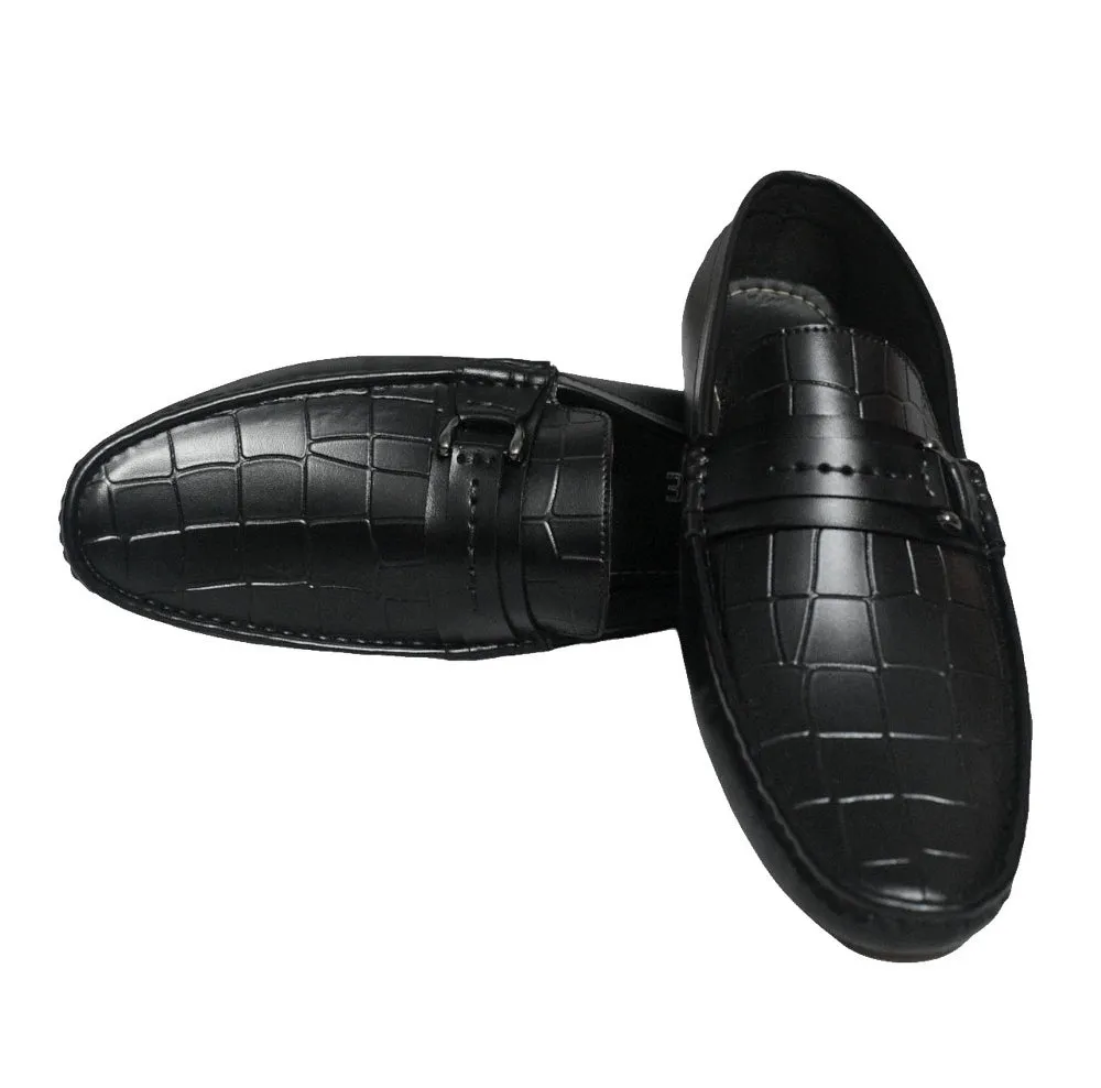 Men Premium Quality Faux Leather Shoe Black
