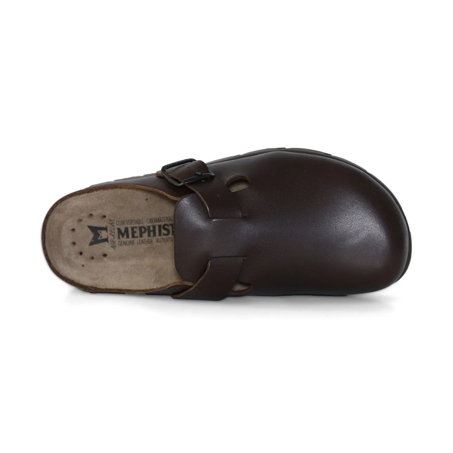 Mephisto Unisex Zaverio Fit Clogs- Chestnut