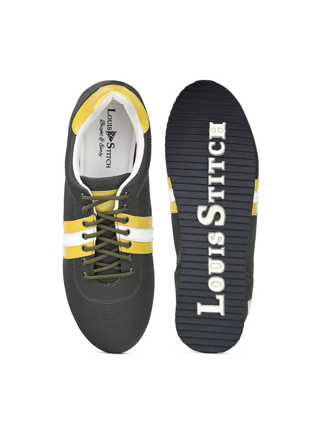 Mexican Green Fashion Color Blocked Lace-Up Sneaker