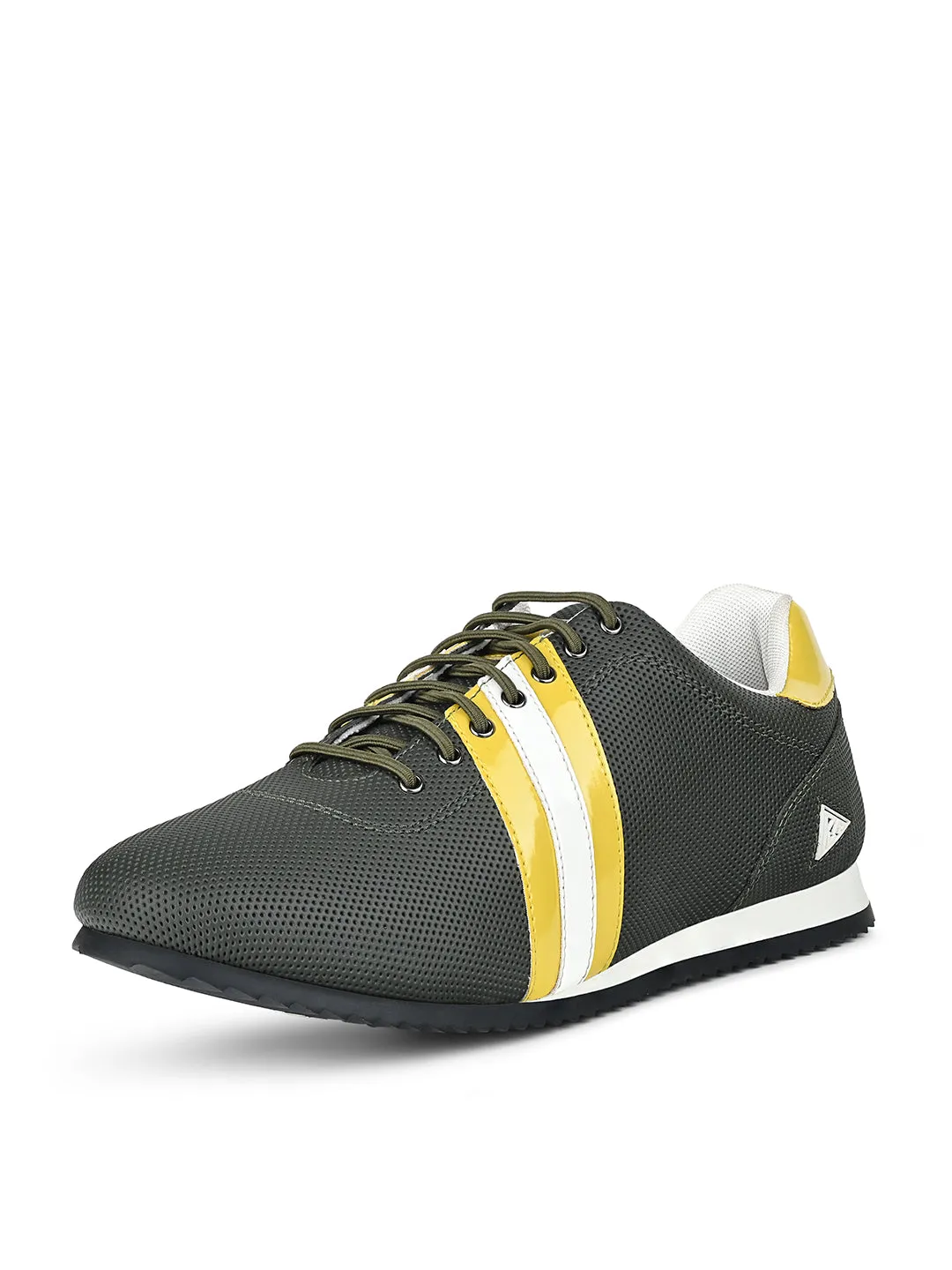 Mexican Green Fashion Color Blocked Lace-Up Sneaker