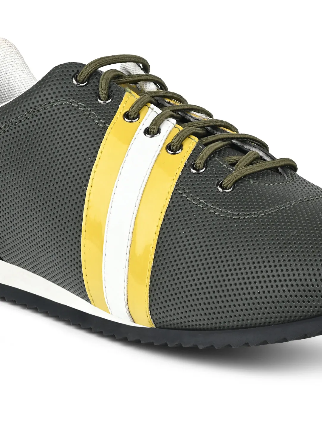 Mexican Green Fashion Color Blocked Lace-Up Sneaker