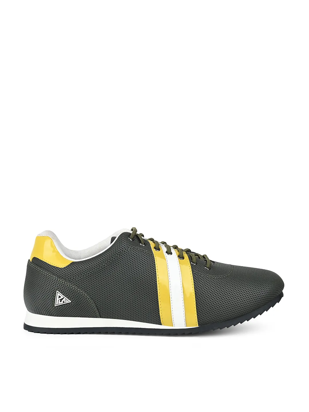 Mexican Green Fashion Color Blocked Lace-Up Sneaker