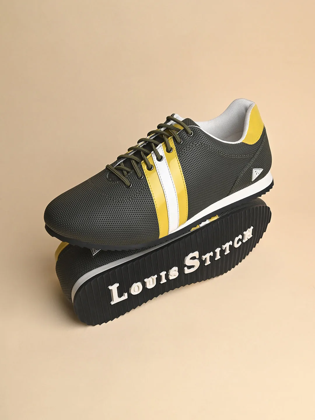 Mexican Green Fashion Color Blocked Lace-Up Sneaker