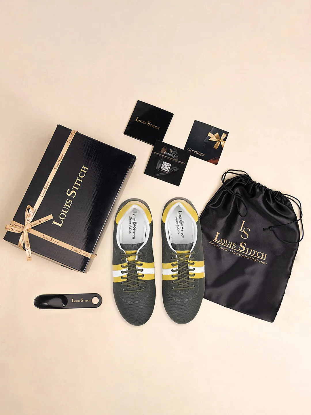 Mexican Green Fashion Color Blocked Lace-Up Sneaker