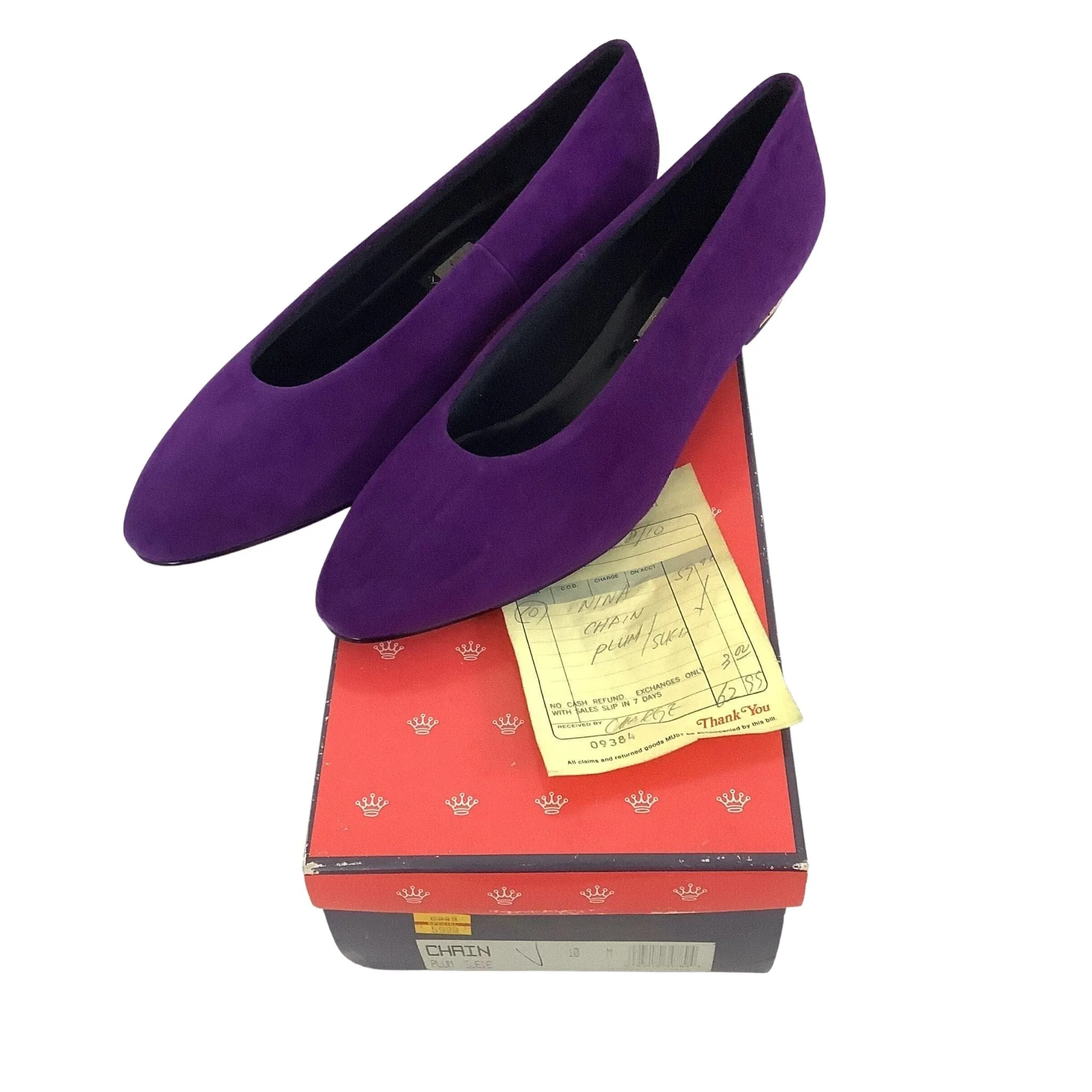 Nina Vintage Purple Heels