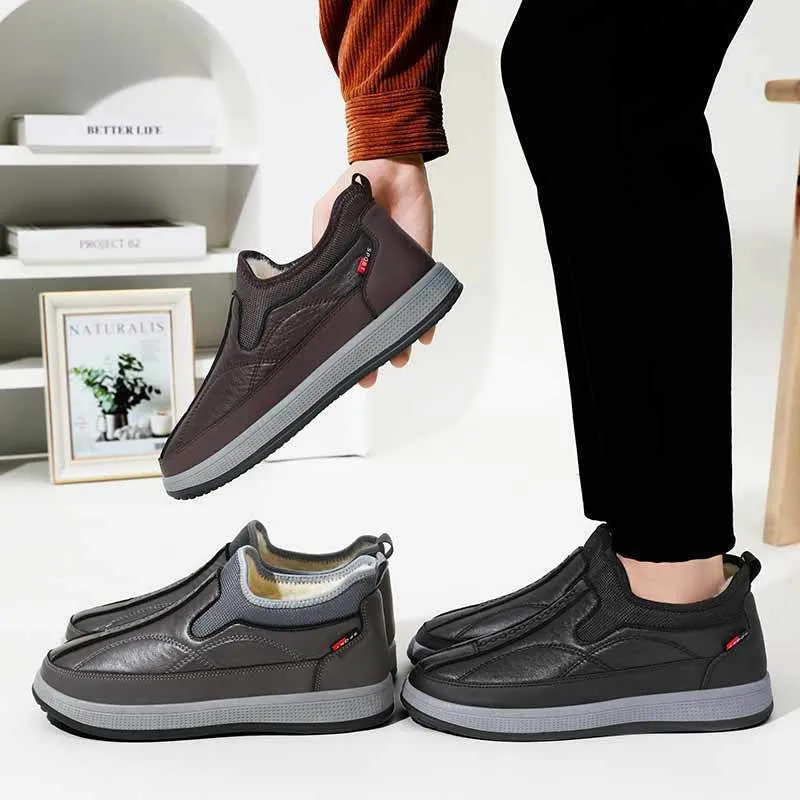 ORTHOSHEAR | MEN'S ORTHOPAEDIC SLIP-ON WINTER SHOES WITH FLEECE LINING