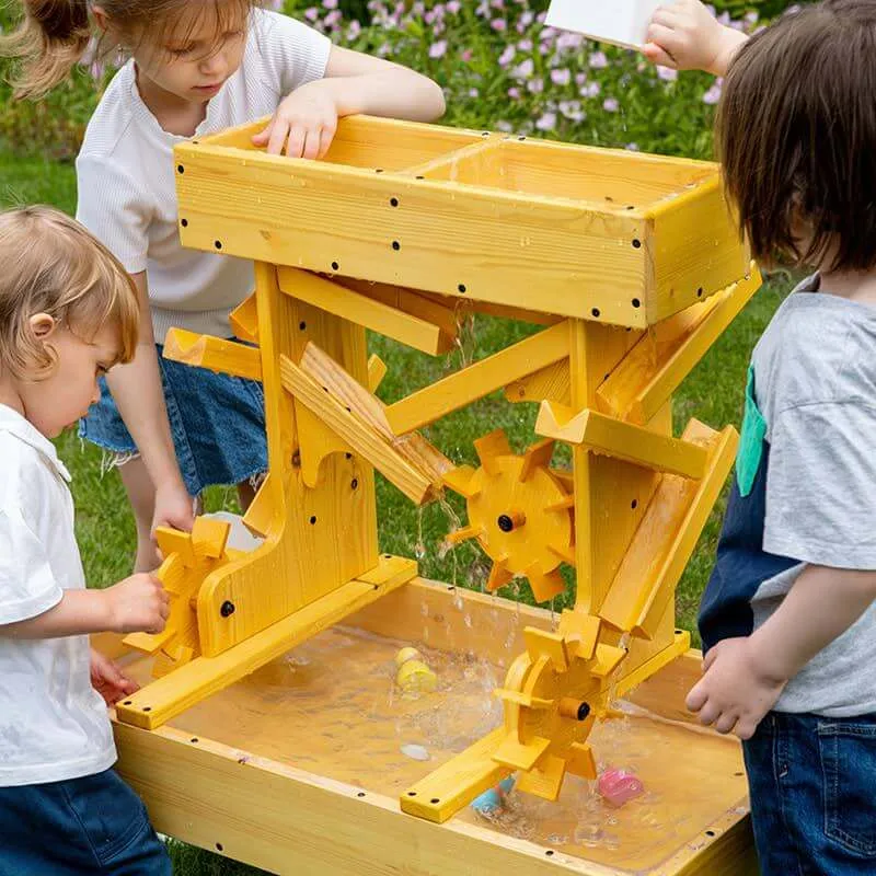 Outdoor Wooden Water Table For Kids, Toddlers