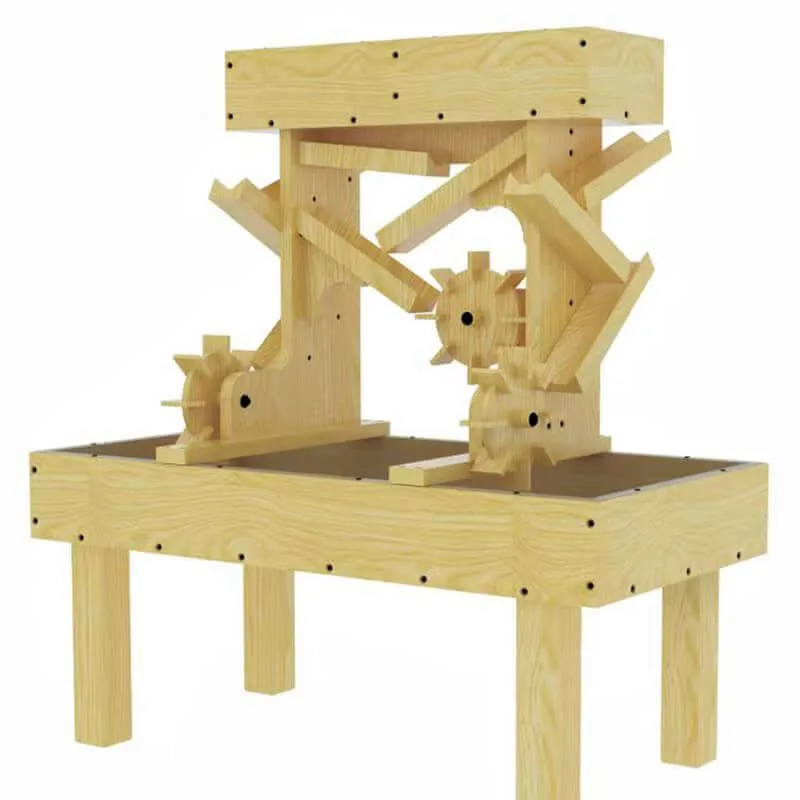 Outdoor Wooden Water Table For Kids, Toddlers