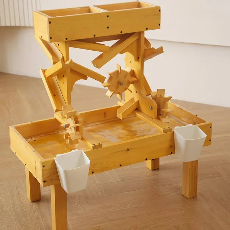 Outdoor Wooden Water Table For Kids, Toddlers