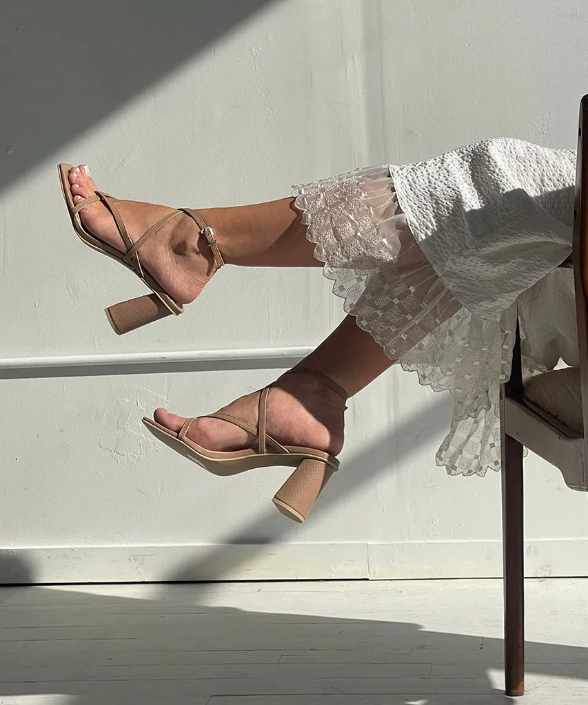 PAROO HEELS CAFE LEATHER