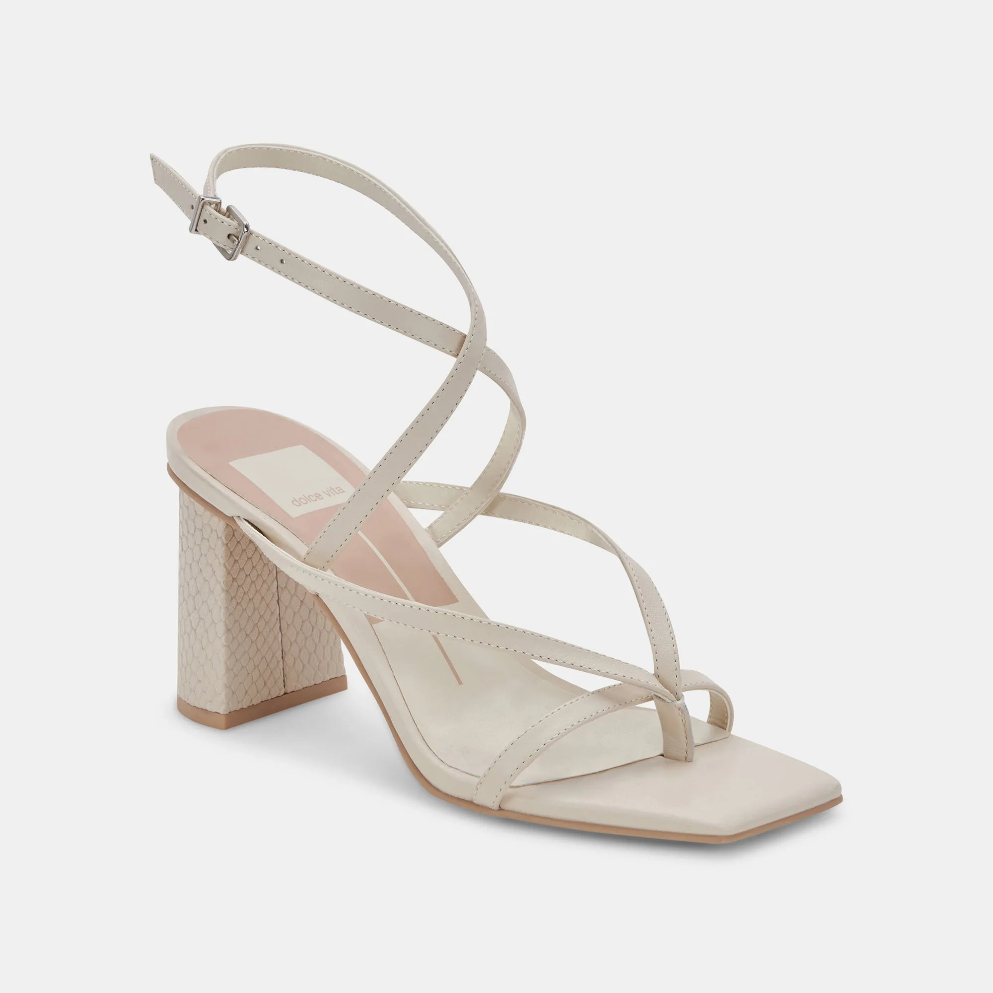 PAROO HEELS IVORY LEATHER