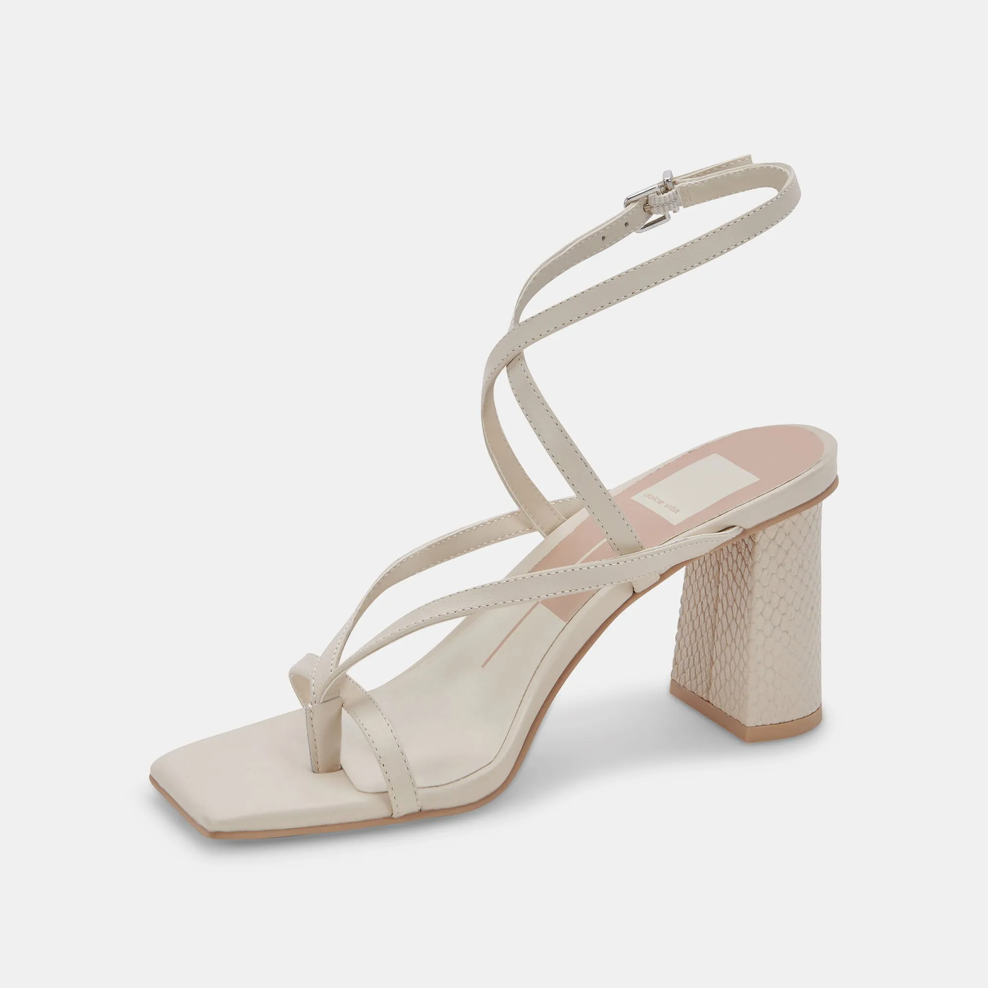 PAROO HEELS IVORY LEATHER