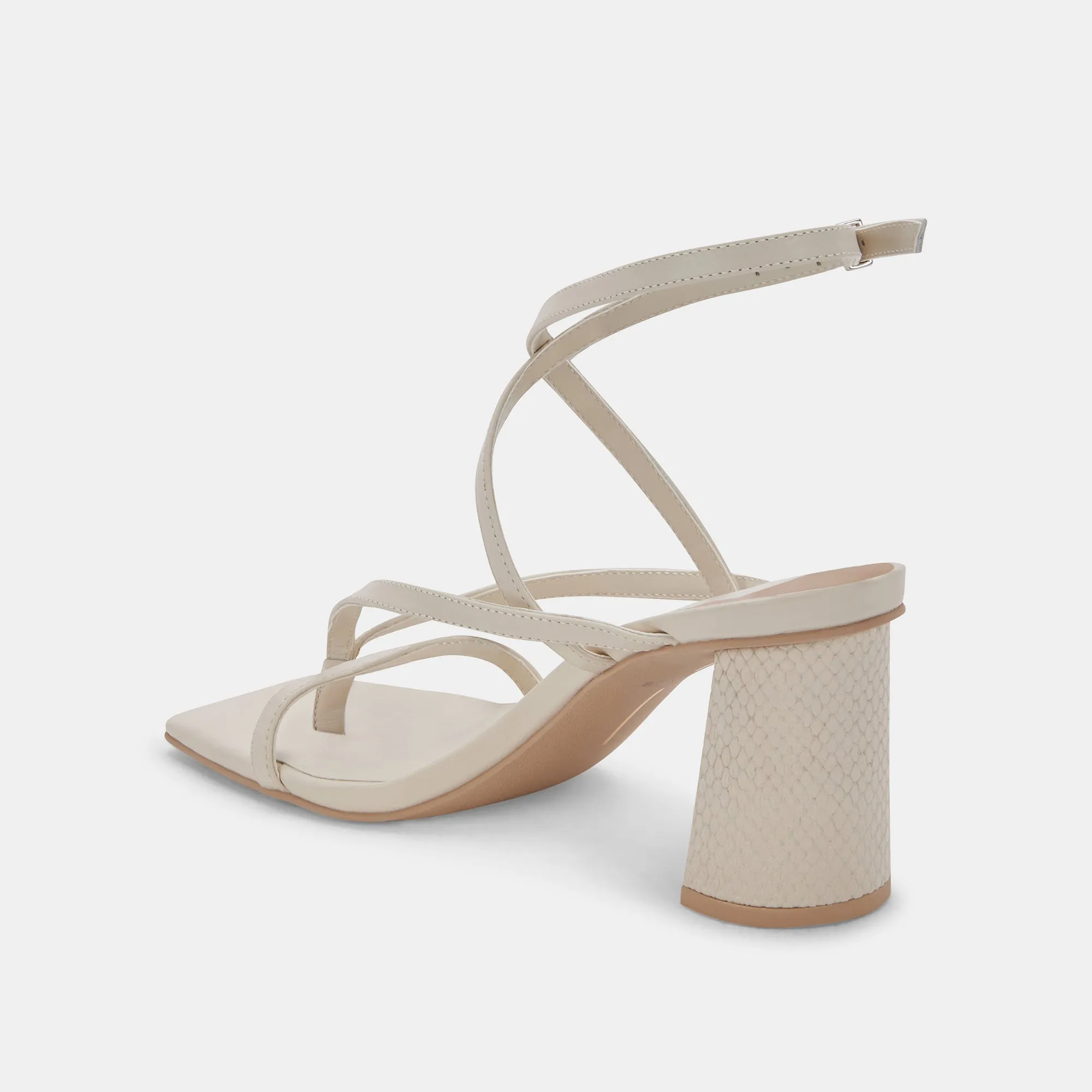 PAROO HEELS IVORY LEATHER