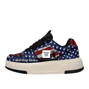 Personalized Corporate Gifts, personalised gift business ideas Personalized Patriotic Sneakers, America Flag Shoes,American Pride Shoes Gift, MLB-23020061