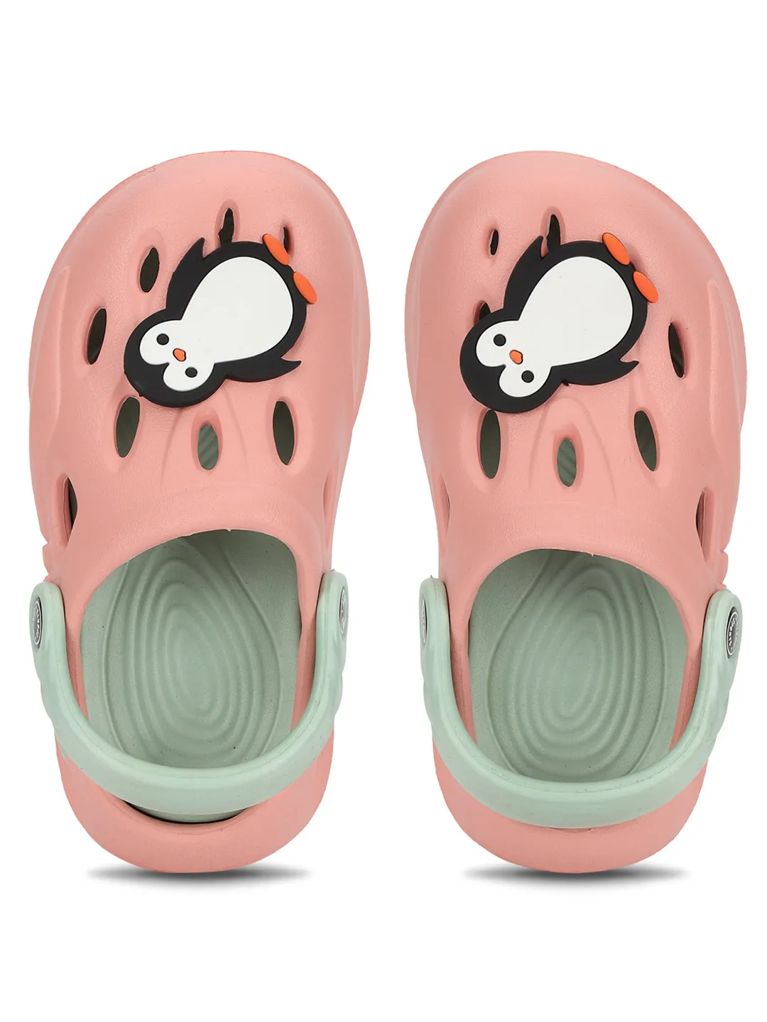 Pink Green Stylish Slip-On Clogs For Kids-Unisex (TC-LCLOG4-PNKGRN)