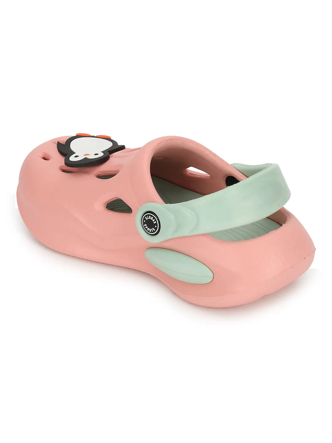 Pink Green Stylish Slip-On Clogs For Kids-Unisex (TC-LCLOG4-PNKGRN)