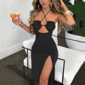 Sexy Dress Women Summer New Sleeveless Backless Casual Bodycon Elegant Party Dress
