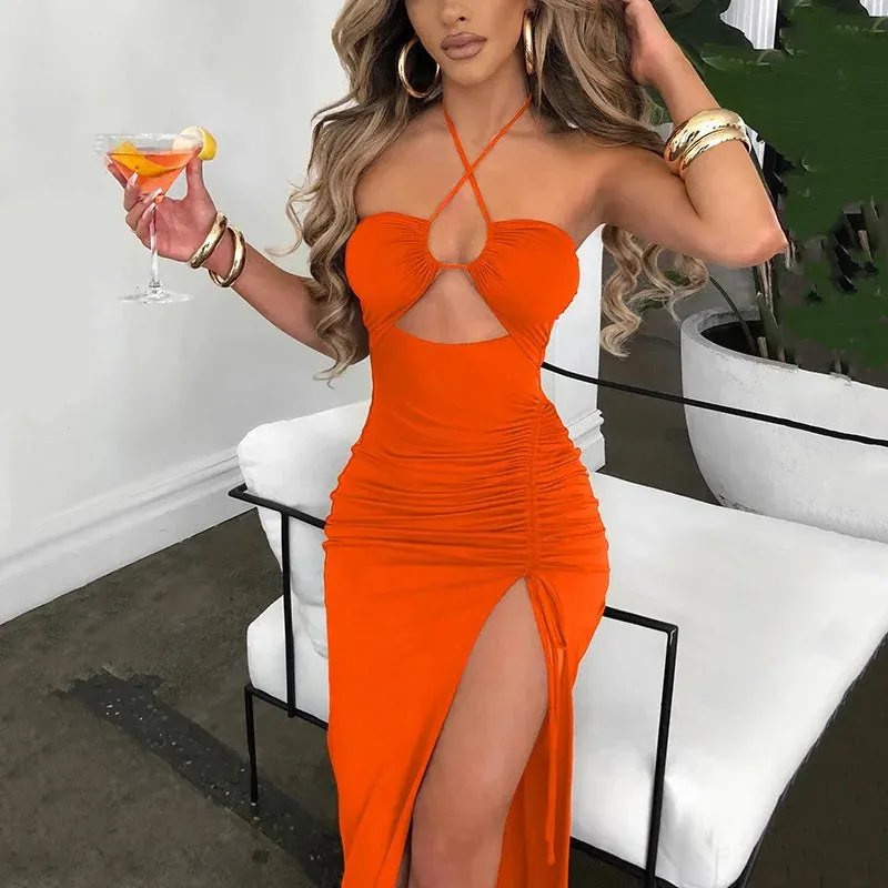 Sexy Dress Women Summer New Sleeveless Backless Casual Bodycon Elegant Party Dress
