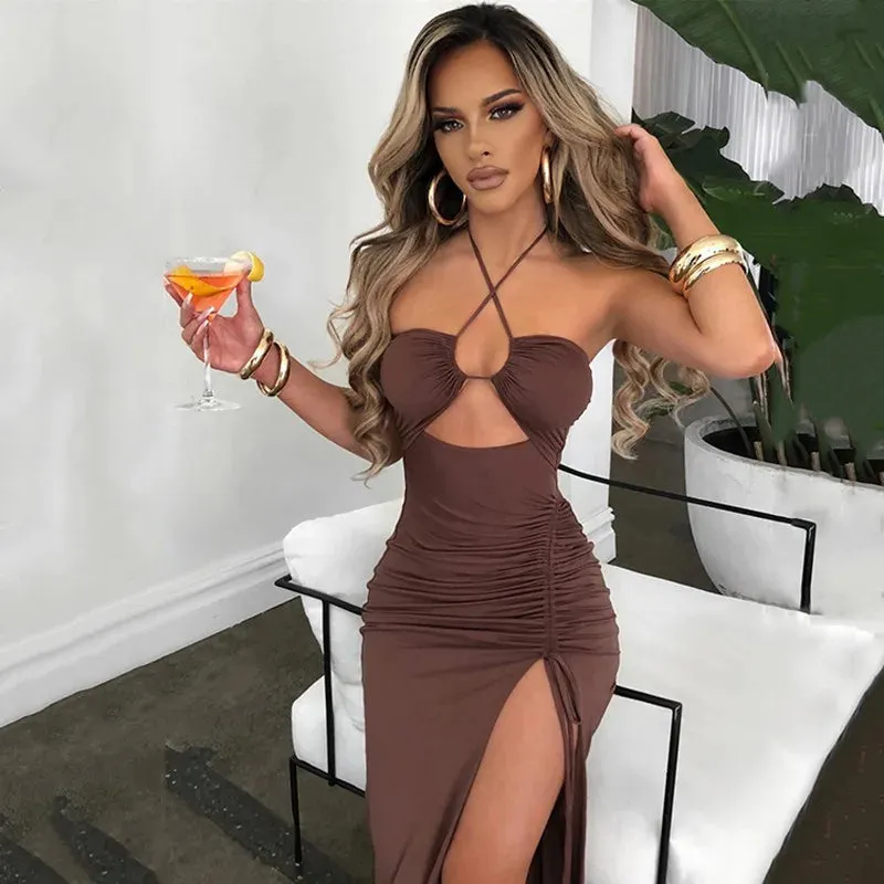Sexy Dress Women Summer New Sleeveless Backless Casual Bodycon Elegant Party Dress