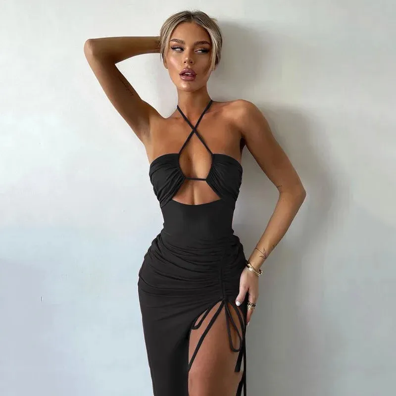Sexy Dress Women Summer New Sleeveless Backless Casual Bodycon Elegant Party Dress