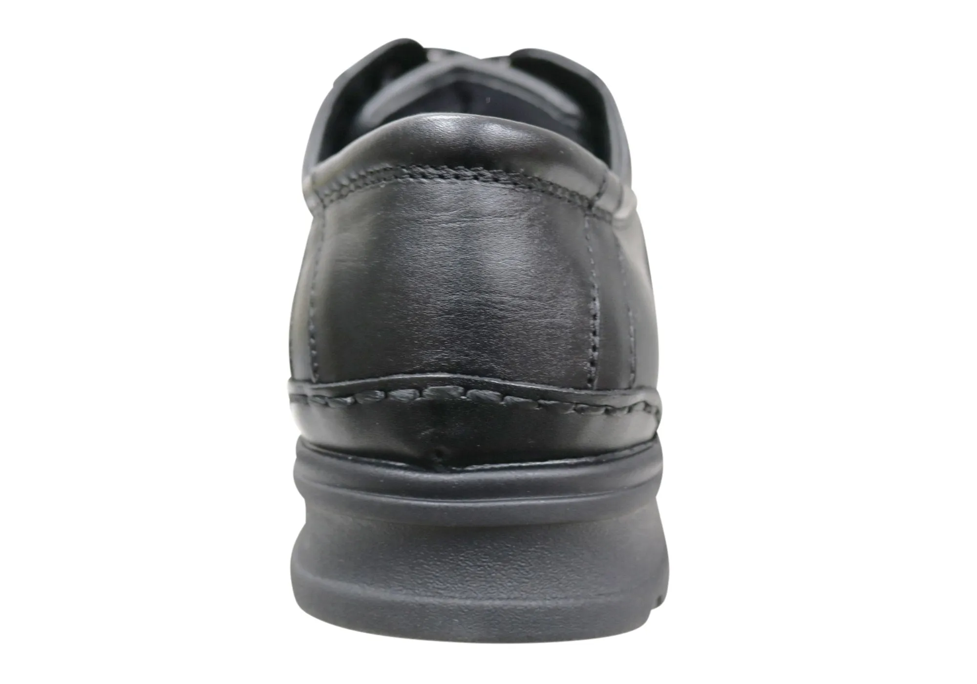 Slatters Lithgow Mens Leather Extra Wide Fit Comfortable Lace Up Shoes