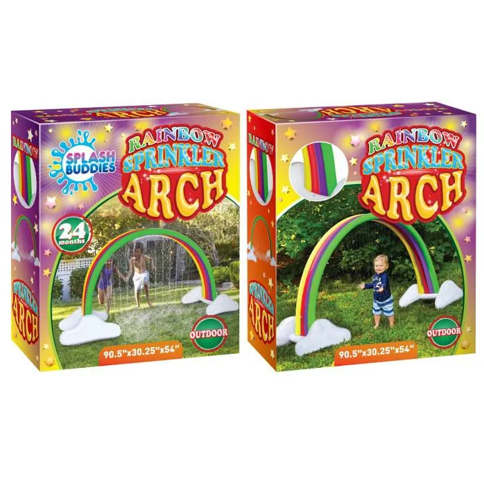 Splash Buddies Kids Rainbow Arch Outdoor Water Sprinkler