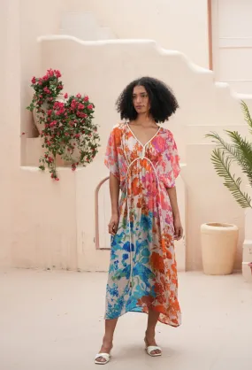 Stella Moretti Isola de Gardenia Silk Salina Dress