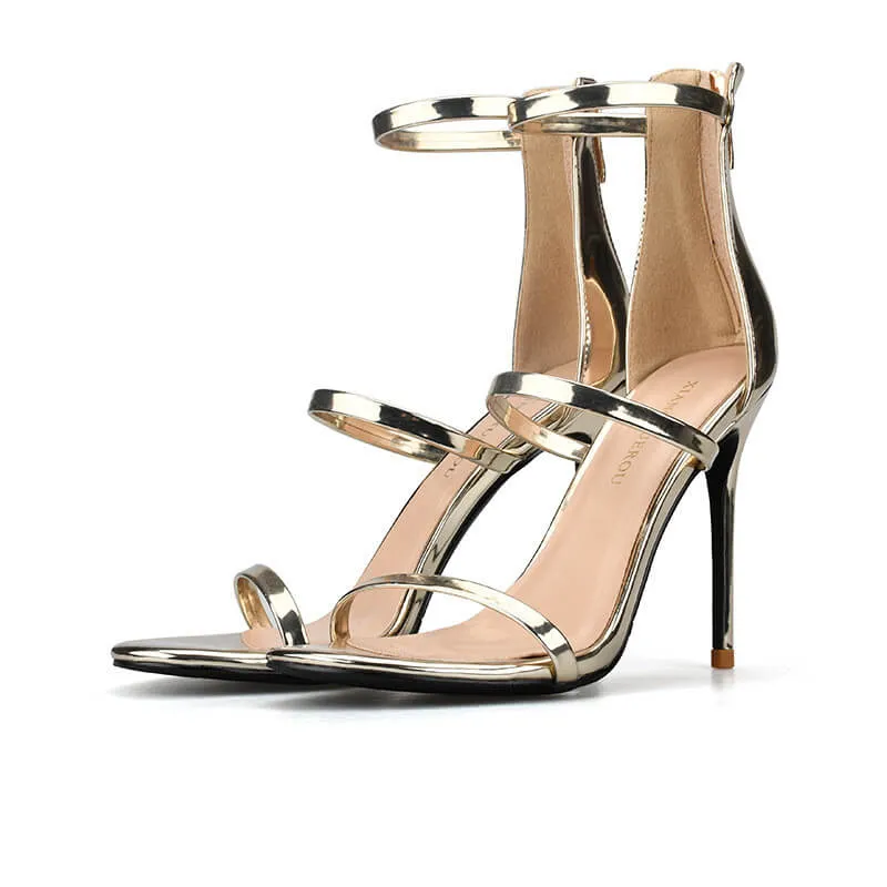 Summer Stiletto High Heels Buckle Sandals