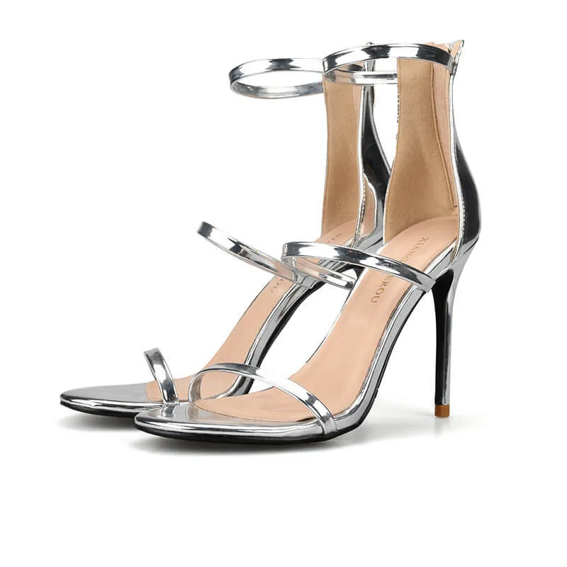 Summer Stiletto High Heels Buckle Sandals