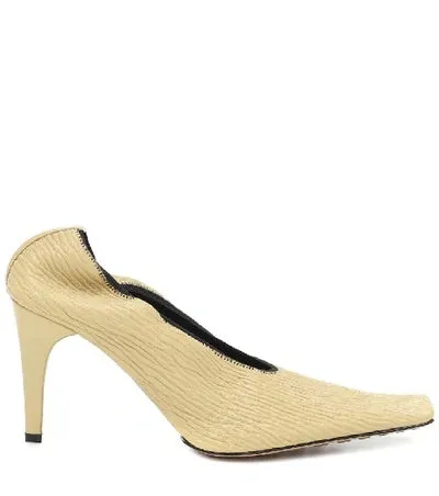 Textured leather pumps