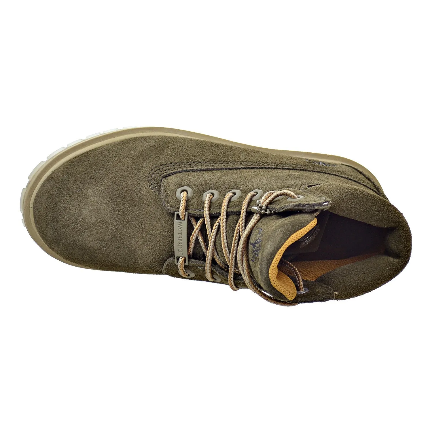 Timberland 6 Inch Preschool TPU Outsole Waterproof Premium Boots Dark Green