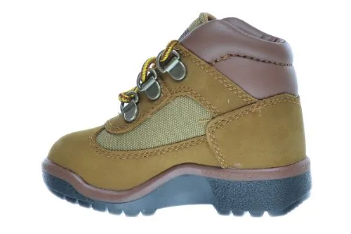 Timberland Baby Toddlers Leather And Fabric Field Boots Sundance Nubuck