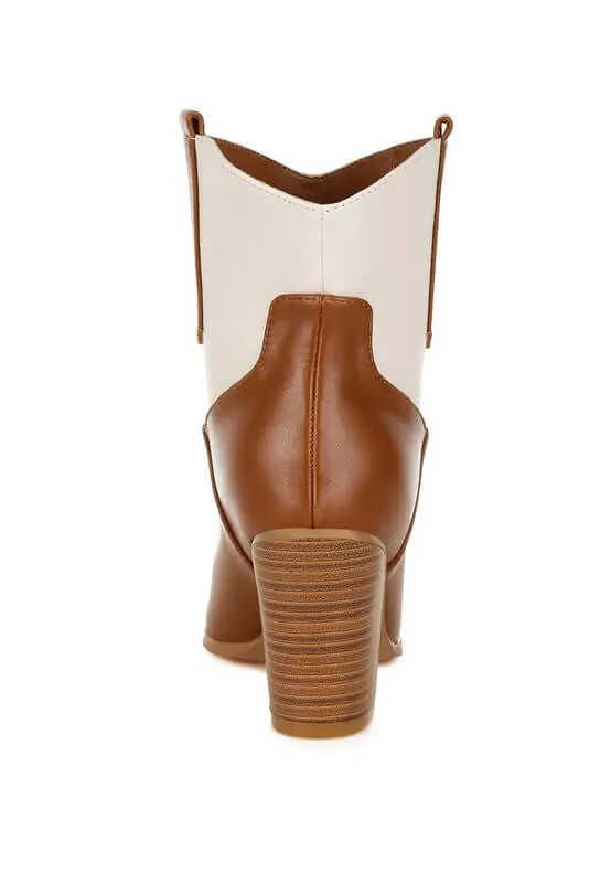 Two Tone Cowboy Boots