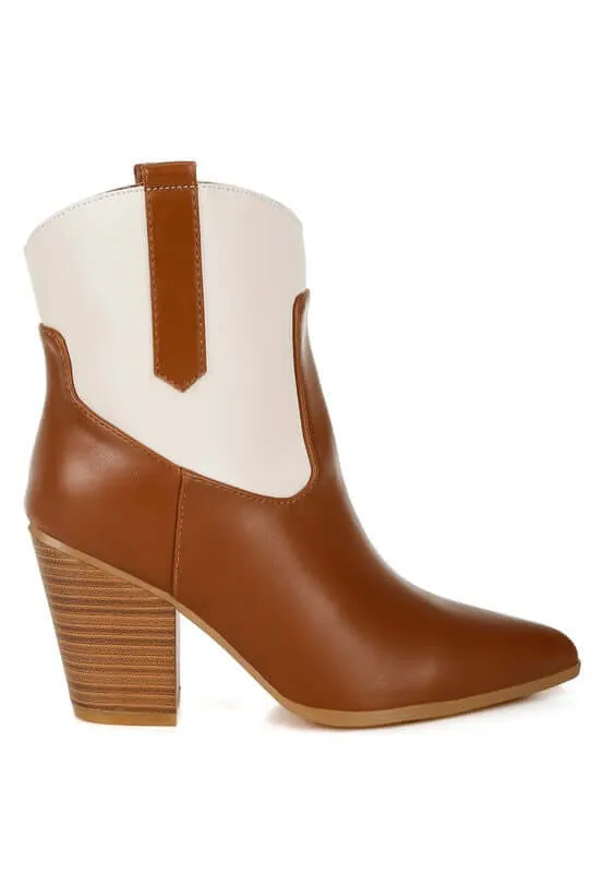 Two Tone Cowboy Boots