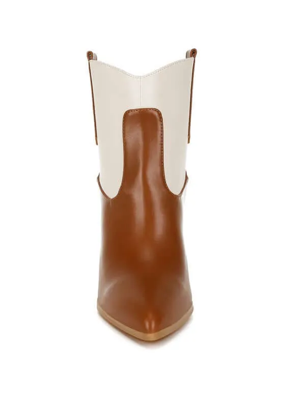Two Tone Cowboy Boots
