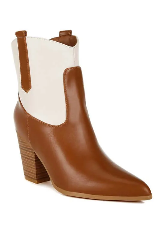 Two Tone Cowboy Boots